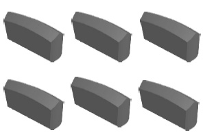 K0、K10型用于镶制一字型硬质合金钎头用钎片